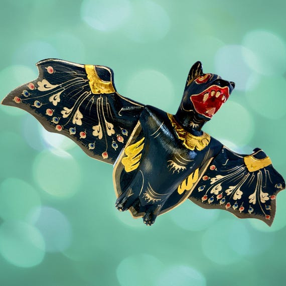 Hand Carved Flying Frog Spirit Chaser Hand Carved Flying Frog Spirit Chaser