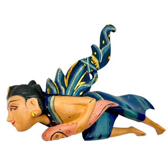 Hand Carved Flying Goddess Dewi Sri Spirit Chasers | 3 Colors Hand Carved Flying Goddess Dewi Sri Spirit Chasers | 3 Colors