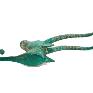 Bronze Antelope Wall Hook: Lost Wax Cast Metal Coat Hook, Farmhouse Wildlife Decor image 6