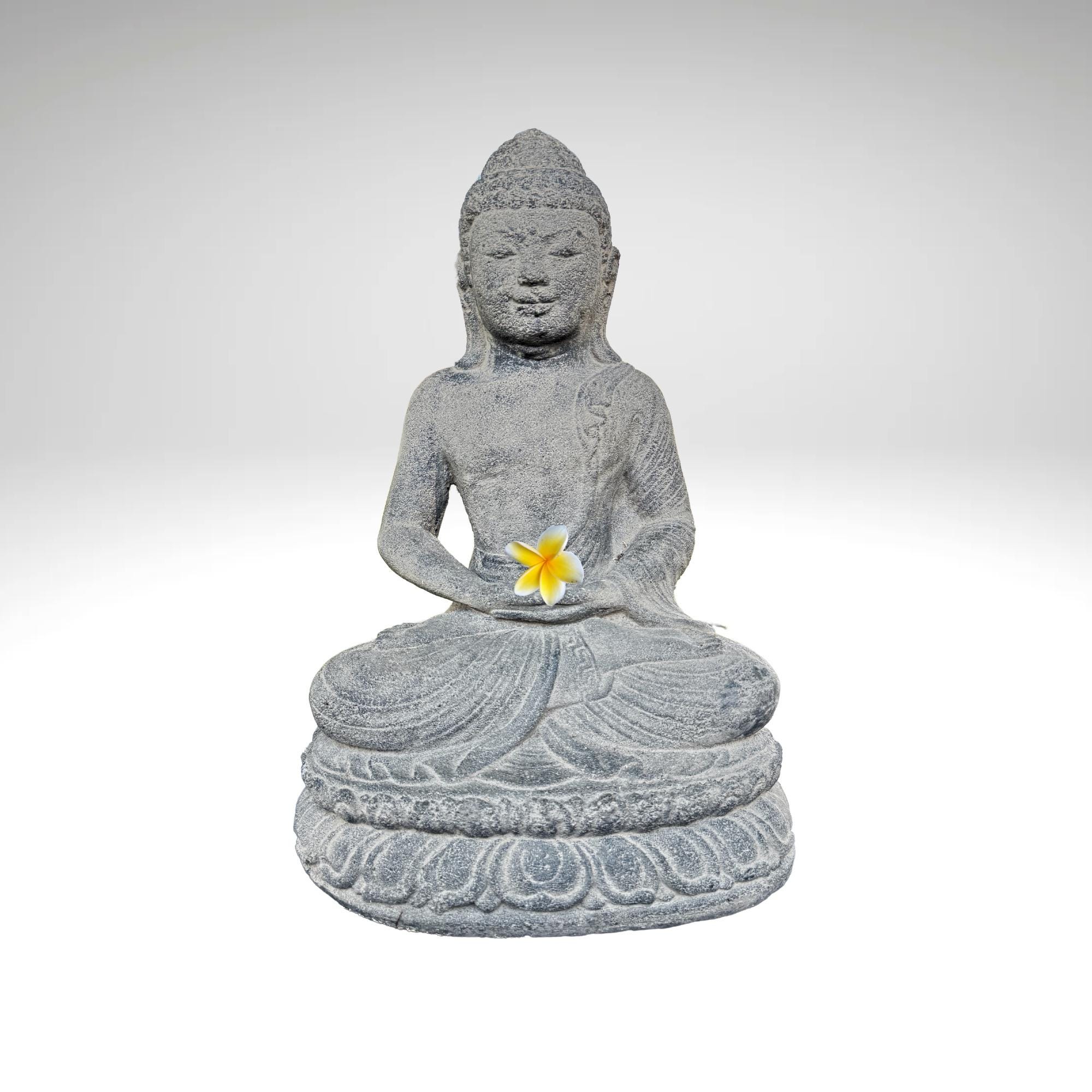 Dhyana Buddha Garden Statue Stone Sculpture Buddhist Bali Yard Art Cast ...