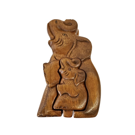Elephant and Baby Puzzle Boxes Elephant and Baby Puzzle Boxes