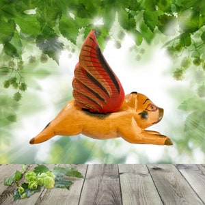 Hand Carved Flying Pig Spirit Chasers Hand Carved Flying Pig Spirit Chasers