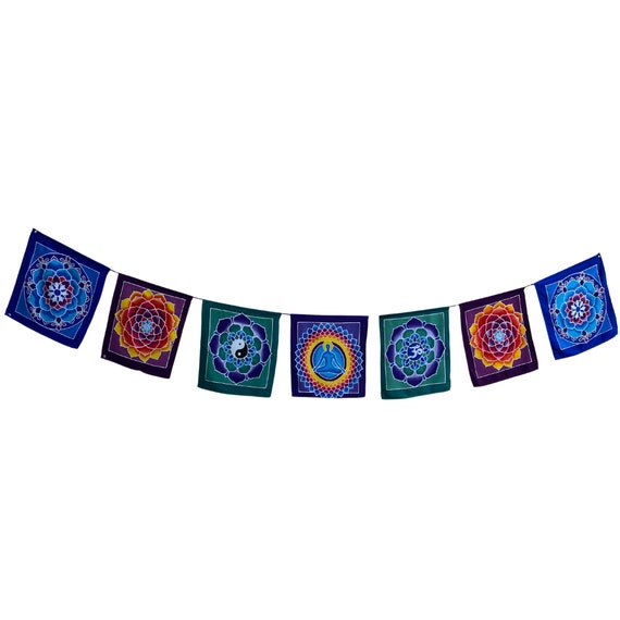 Large Sacred Geometry Symbols Garden Prayer Flags Large Sacred Geometry Symbols Garden Prayer Flags