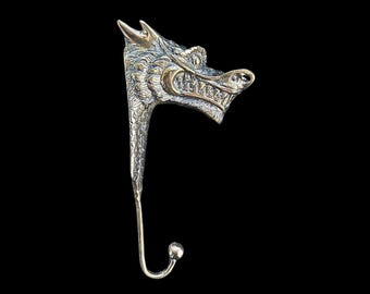 Gothic Dragon Naga wall Hook Unique Home Storage Asian Style Boho Decor gold