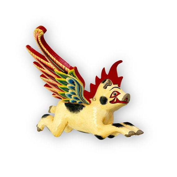 Hand Carved Flying Pig Spirit Chasers Hand Carved Flying Pig Spirit Chasers