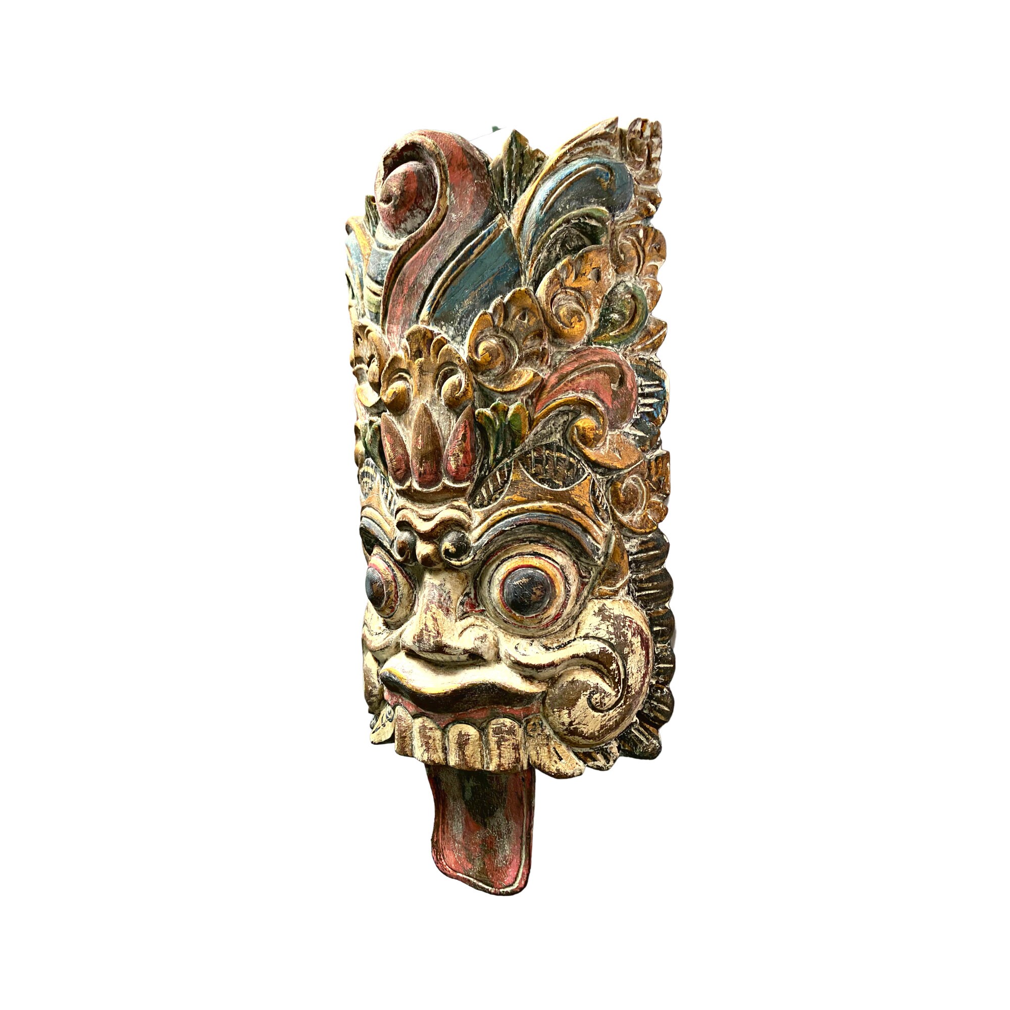 Hand Carved & Painted Bomo Garuda - Head-dress and Beard Hand Carved & Painted Bomo Garuda - Head-dress and Beard