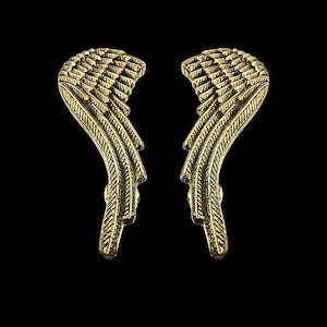 Feathered Angel Wings Door Handles Silvered  Bronze Knob Drawer Pull Door Cabinet Handles Set of 2 handmade Balinese Art Boho Decor