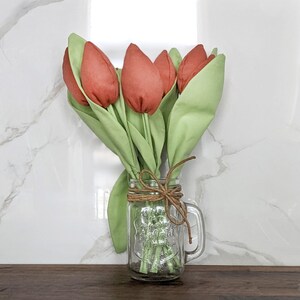 Muttertagsgeschenk/ Frühlingsdekoration/ Bürodeko für Frauen/ Stoffblumenstrauß/ Kunstblumen
