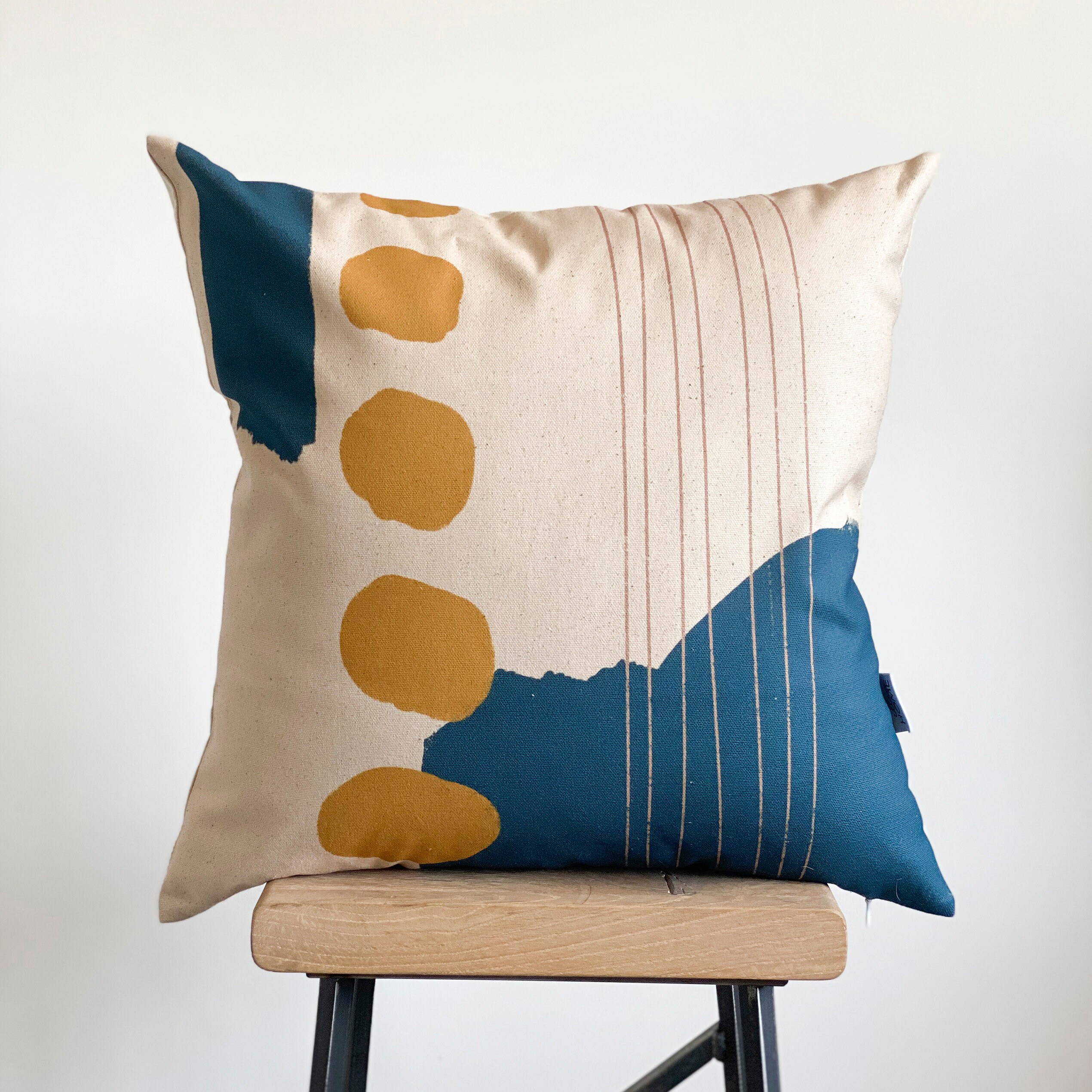 Organic Cushion Cover Mustard Pillow Couch Pillow Sofa Etsy