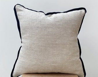 piped cushion cover