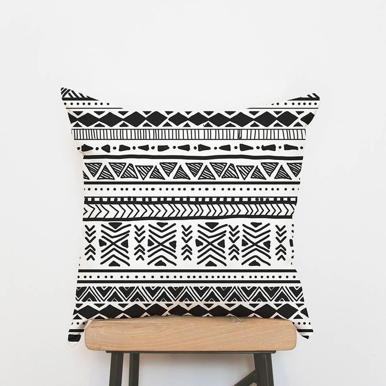 Tribal Print Cushion Aztec Pillow Bohemian Cushions Boho Etsy