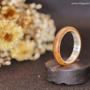 Rings Ring oak wood Ring made of wood Wooden ring Wedding ring Engagement ring Friendship ring handmade natural jewelry Wedding rings handmade image 6