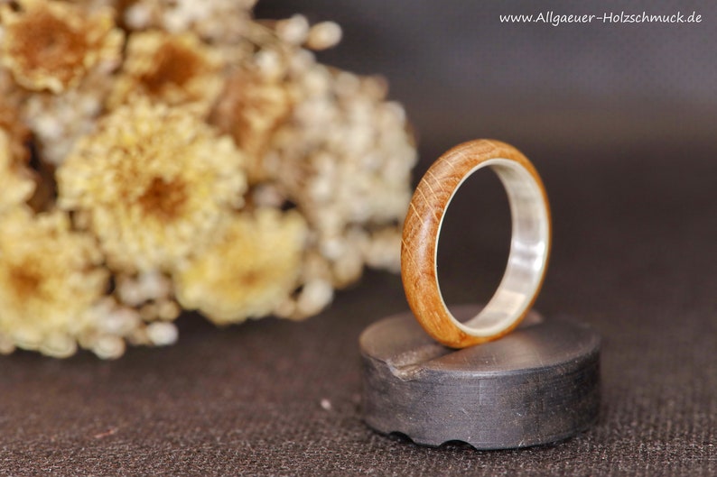 Rings Ring oak wood Ring made of wood Wooden ring Wedding ring Engagement ring Friendship ring handmade natural jewelry Wedding rings handmade image 6