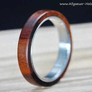 Plum wood ring made of wood wooden ring wedding ring engagement ring friendship ring handmade natural jewelry wedding rings handmade