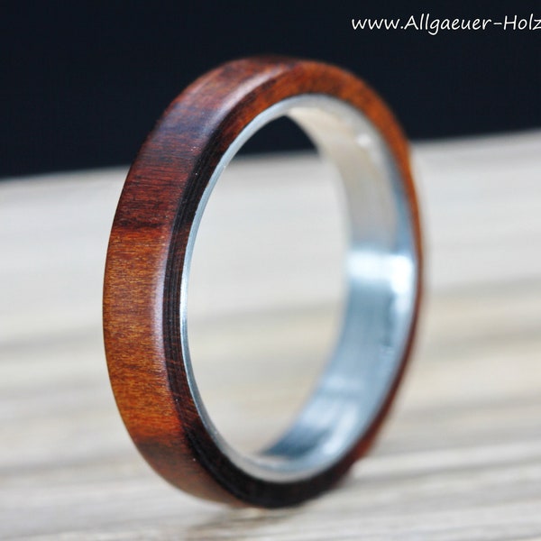 Plum wood ring made of wood wooden ring wedding ring engagement ring friendship ring handmade natural jewelry wedding rings handmade