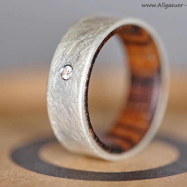 Zebrano Holz Ring Holzring Ehering Verlobungsring Freundschaftsring handgefertigter Naturschmuck Hochzeitsringe handmade