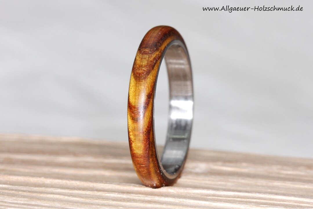 Vinegar Tree Wood Ring Made of Wood Wooden Ring Wedding Ring Etsy