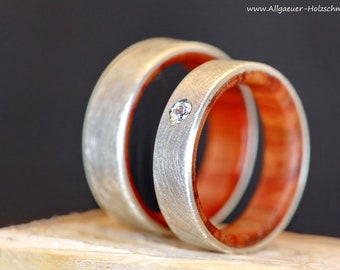 Ring rings made of wood wooden ring wedding ring engagement ring friendship ring handmade natural jewelry wedding rings handmade