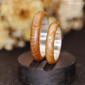 Rings Ring oak wood Ring made of wood Wooden ring Wedding ring Engagement ring Friendship ring handmade natural jewelry Wedding rings handmade image 2