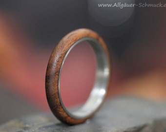 Rings Ring walnut wood Ring made of wood Wooden ring Wedding ring Engagement ring Friendship ring handmade natural jewelry Wedding rings handmade