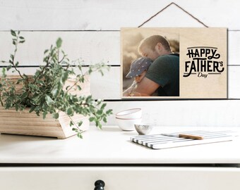 Custom Gift For Dad, New Dad, First Fathers Day Gift, Wife To Husband Gift, Photo On Wood, New Dad Custom Gift, Personalized Dad Photo Gifts