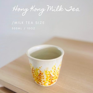 Vorbestellen | Hong Kong Series - Milchtee Retro &quot;Pappbecher | Auf Wunsch auch in anderen Farben erhältlich Handgemachte Keramik ;)) ;) ;)