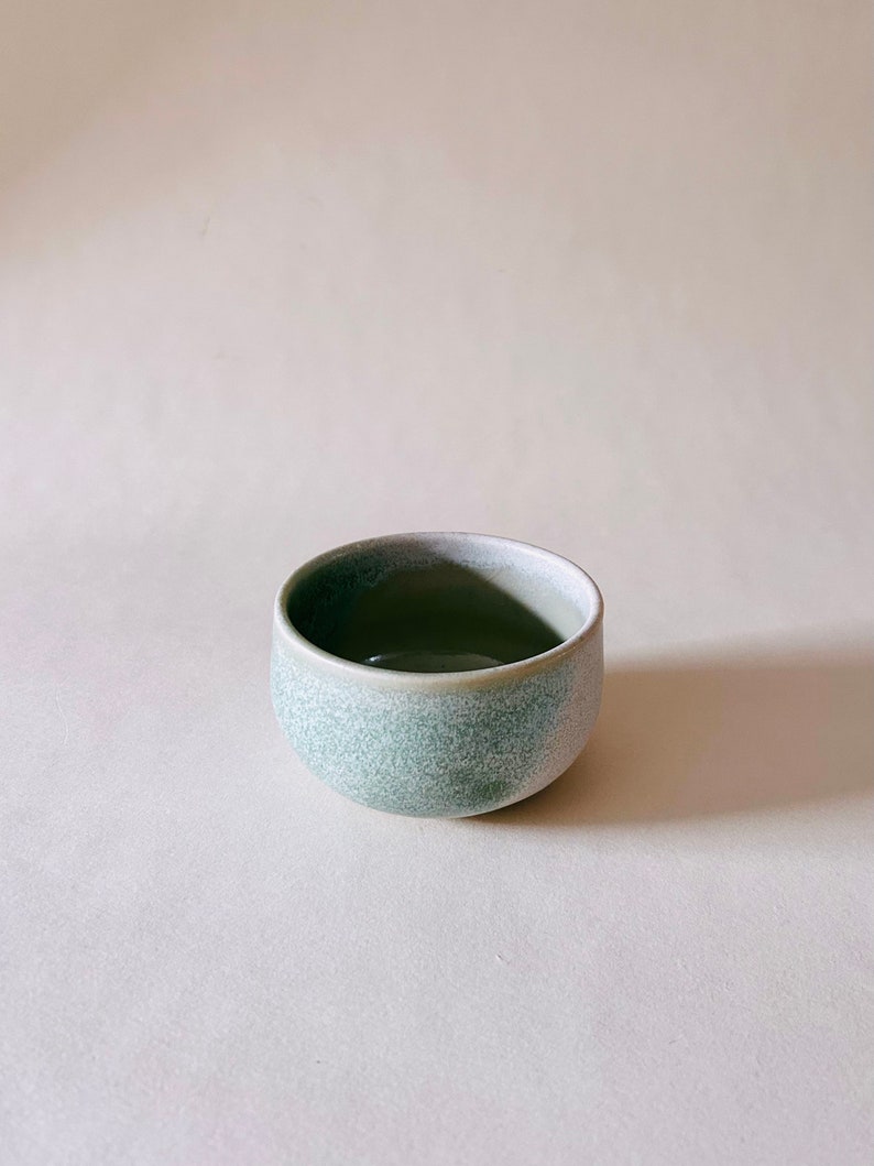 Tranquil Night 靜靜 Petit Cup Handmade Ceramics The Moon The Sea image 3