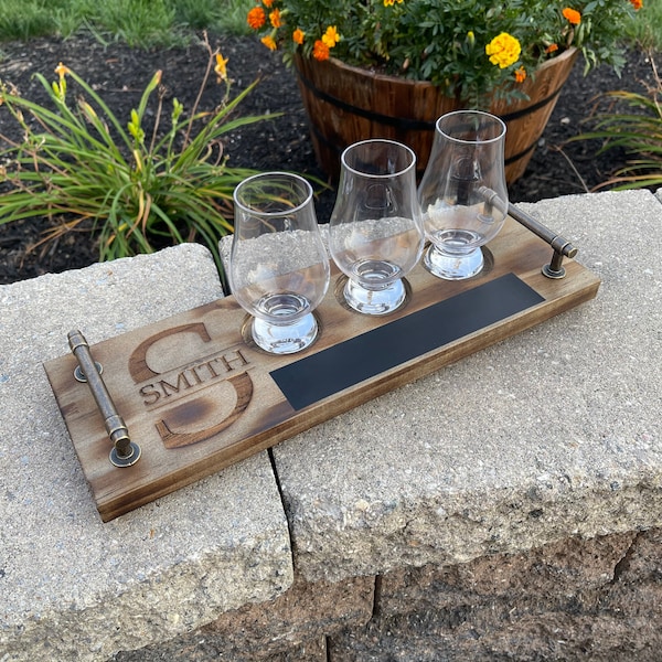 Personalized Beer Flight, Whiskey Flight, Wine Flight