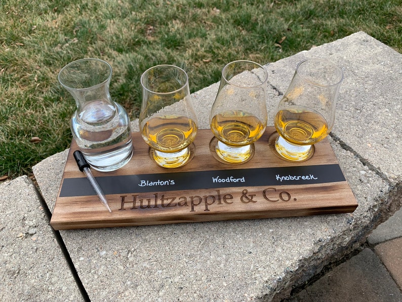 Personalized Whiskey Flight with Glasses Etsy