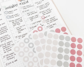 SS05 Transparent Dot Planner funktionale Erinnerung wöchentlich monatlich Farbcode Ereignis zu tun Aufkleber Etiketten Bullet Journals Life Planner Zeitplan