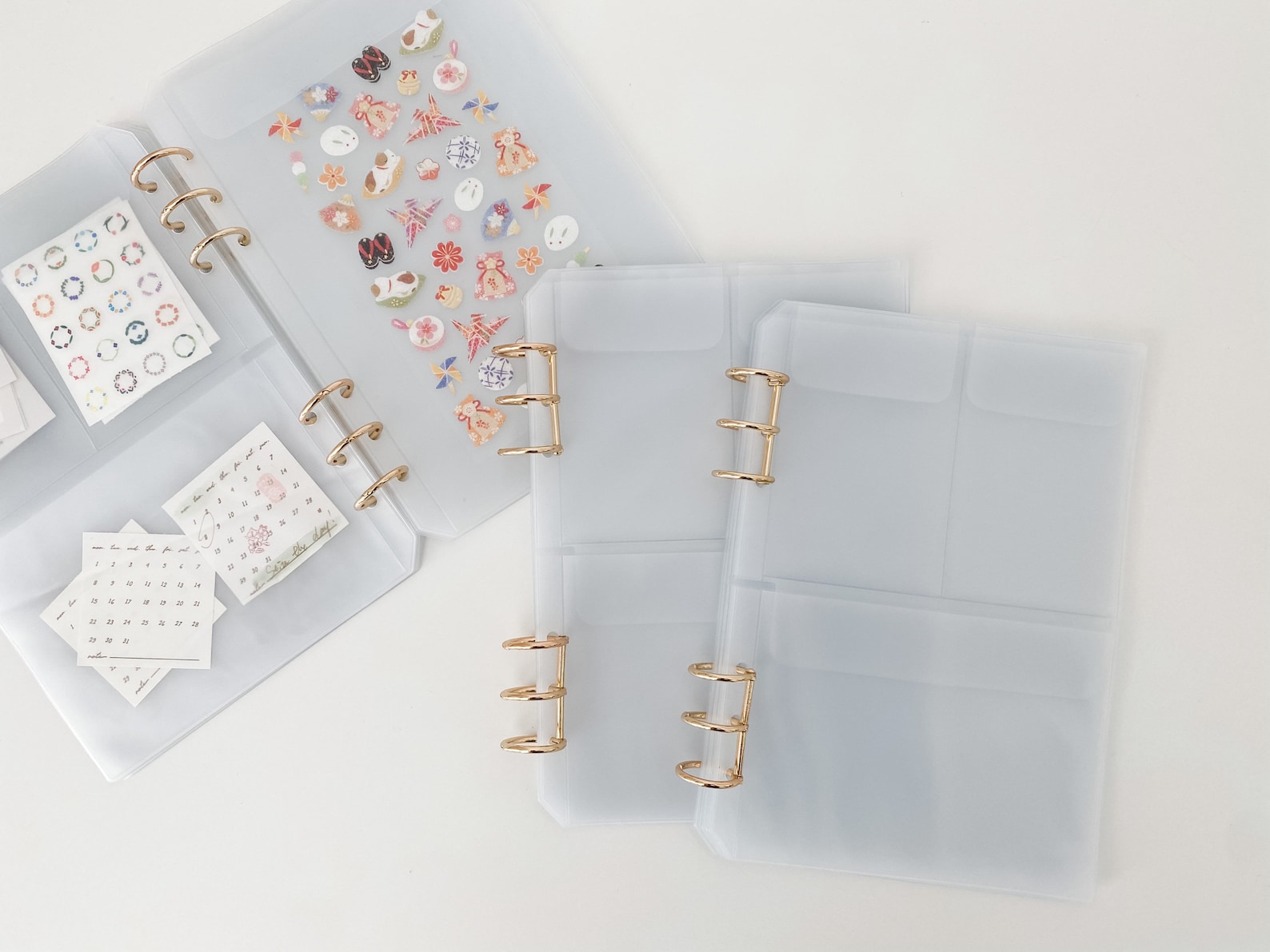 A5 Sticker Binder Organizer with Stickers and Ephemera Pack Etsy