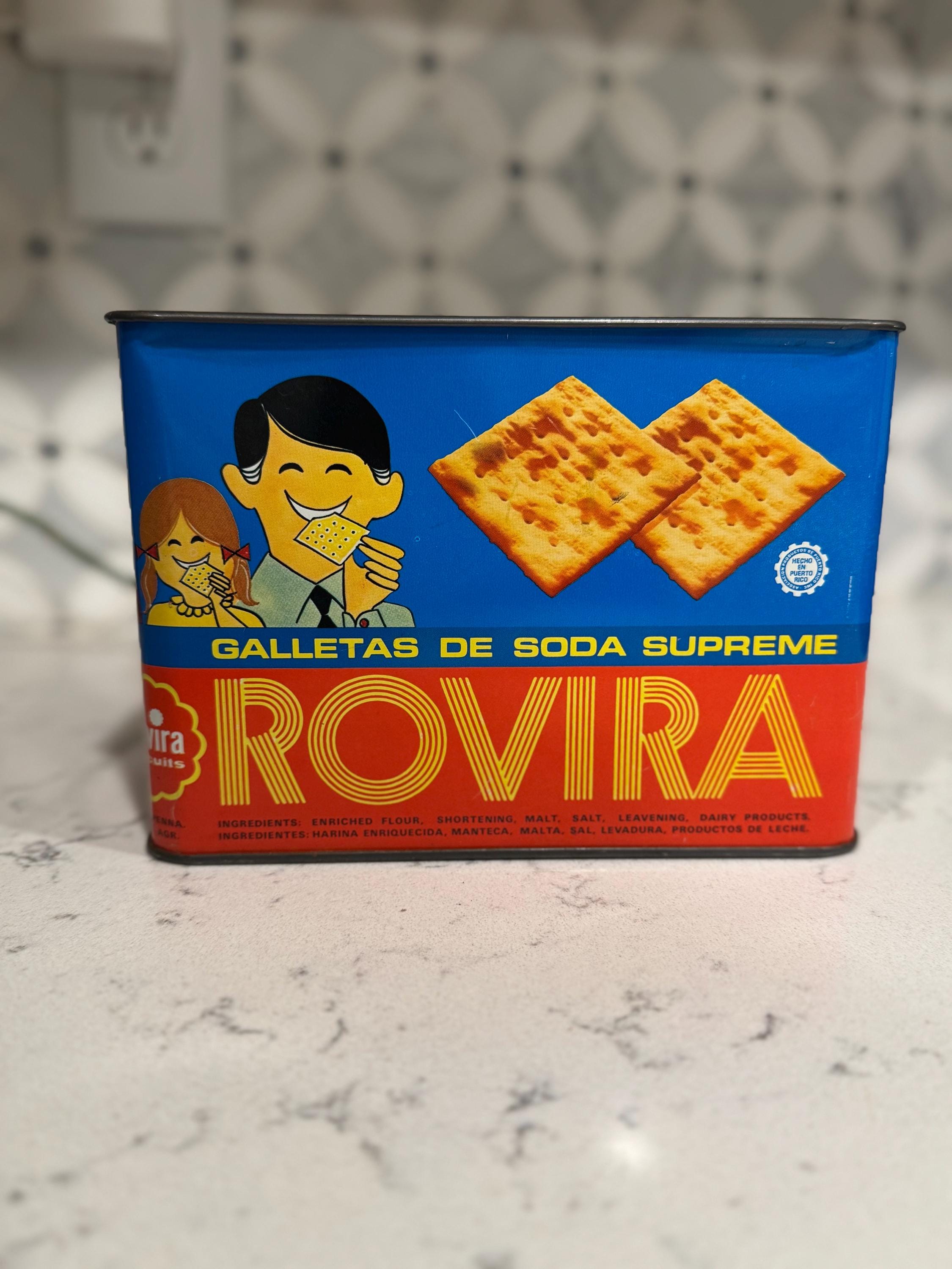 Vintage Rovira Supreme Soda Cracker Tin - Etsy, image size:2250x3000