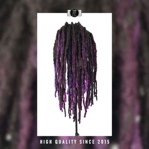 Dread Wig Black wig lace front with synthetic crochet dreadlocks - cosplay -  - HD lace- perruque lace front wigs