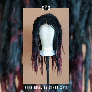 Dread Wig Black wig lace front crochet dreadlocks - Vampire / Vampiric Cosplay -  - HD lace lace front wigs