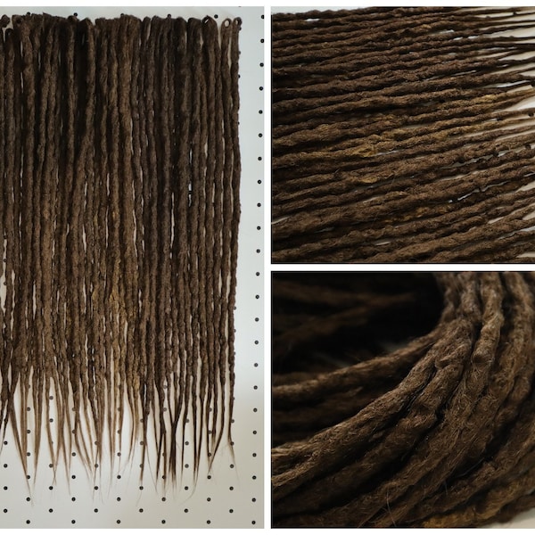 High Quality Realistic Hand Crocheted Dreadlock * Dread extension * Faux Loc * Brown * Synthetische Dread* Faux Dread * Natural Look