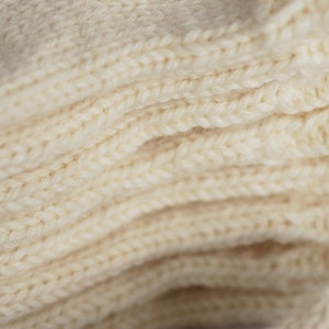 Baby organic wool socks, Newborn Hand Knit booties socks, gift for new mom image 7