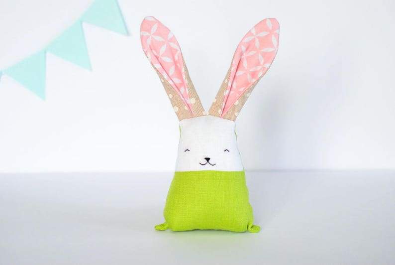 Pregnancy gift set for new mum gift box, newborn baby wool socks bunny rabbit nursery decor image 8