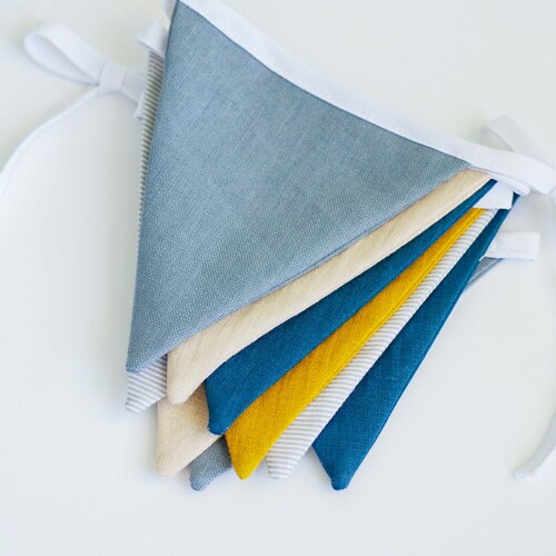 Bunting Flags Nursery Pennant Garland Fabric Flag Banner Etsy
