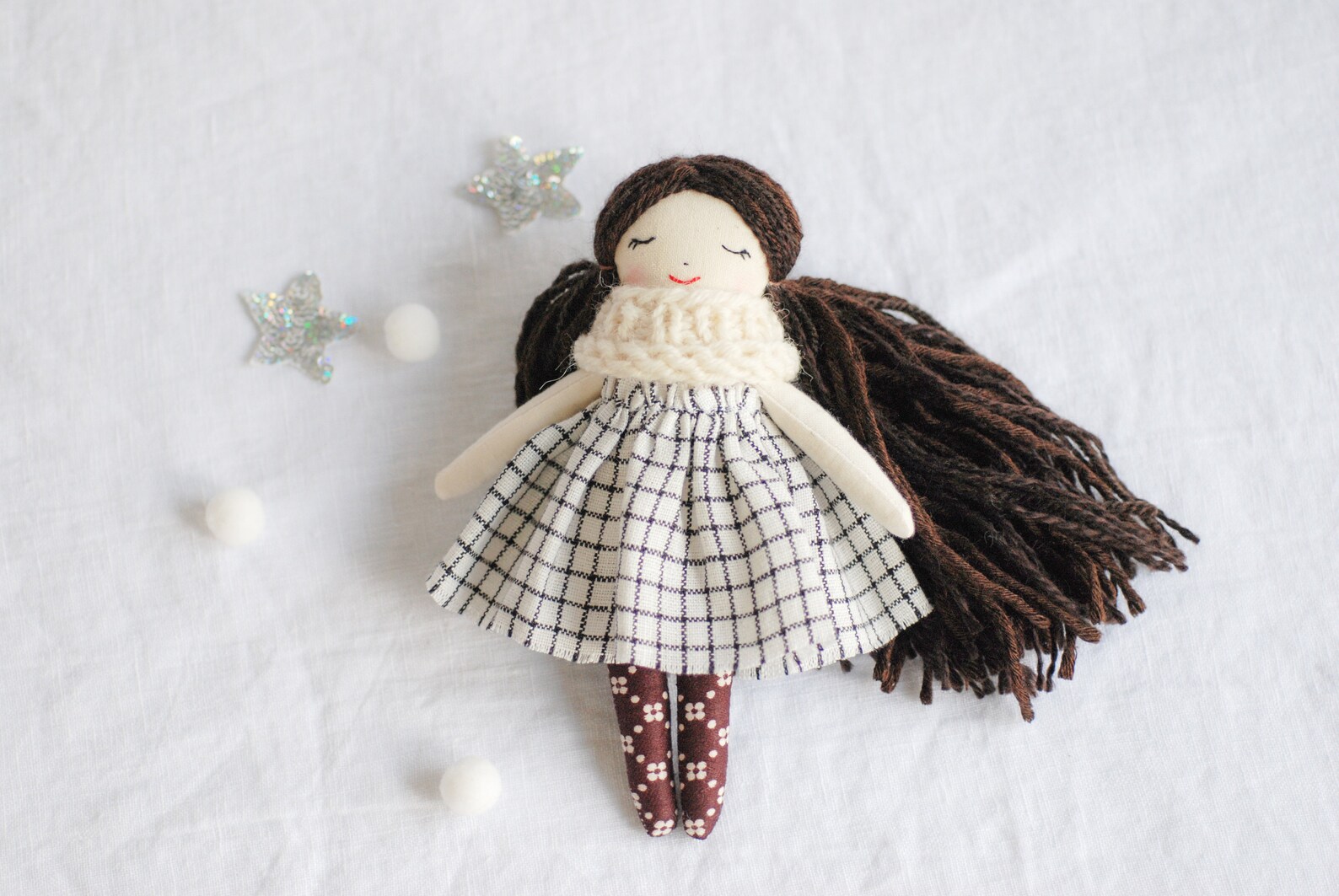 Mini Rag Doll Small Dollhouse Mini Cloth Fabric Rag Doll Ooak Miniature Decoration ...