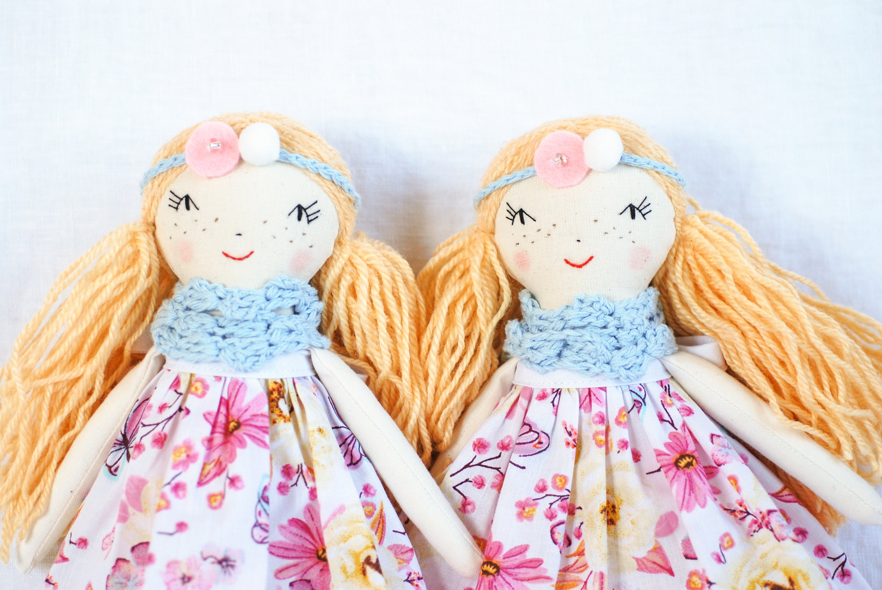Handmade rag store dolls