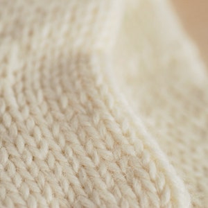 Baby organic wool socks, Newborn Hand Knit booties socks, gift for new mom image 6