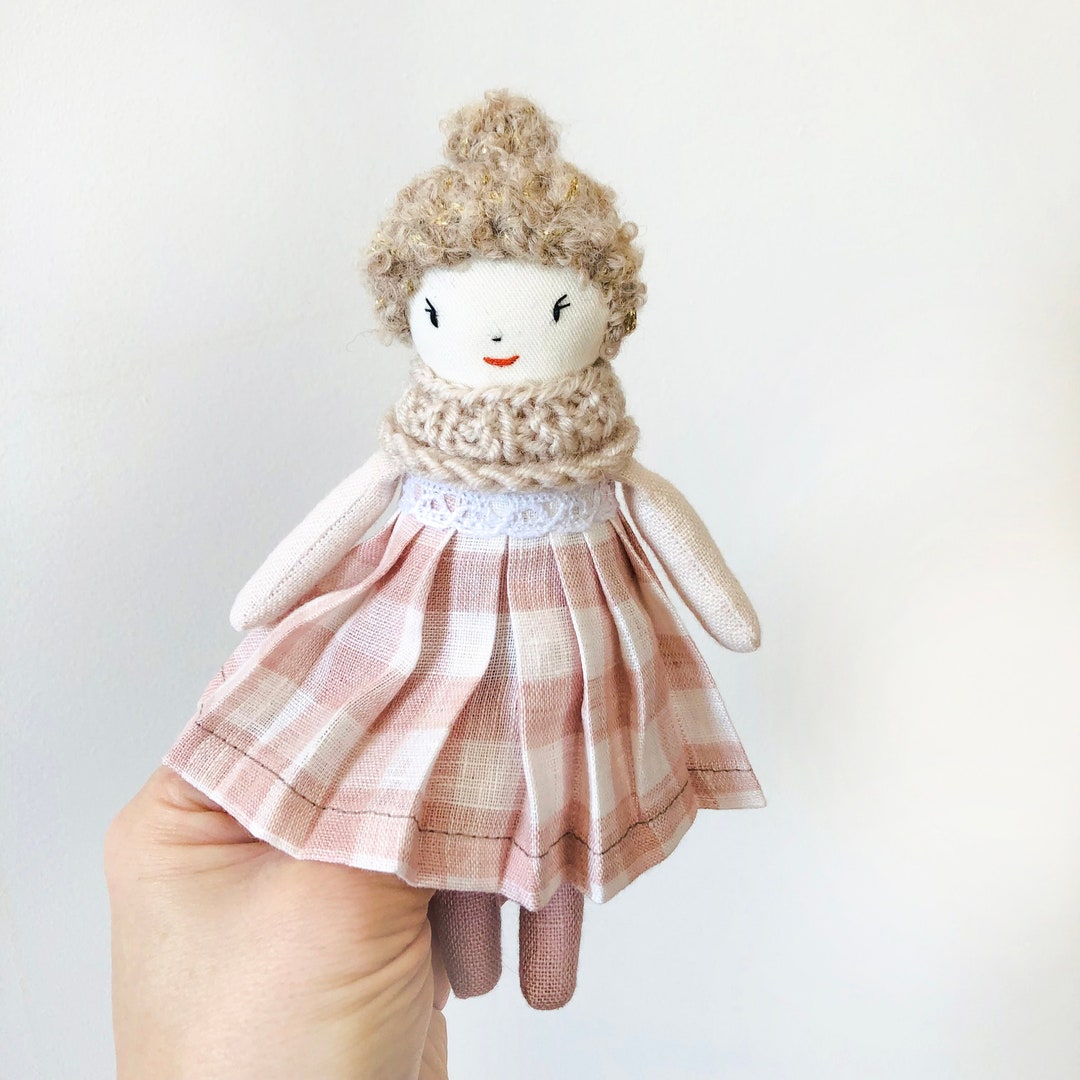 Mini Rag Doll Miniature Linen Rag Doll: Handmade Heirloom Gift (6.5 Inches) - Etsy