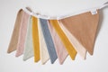 Earth‑Tone Linen Pennant Banner - Triangle Bunting 4-32 ft (1.2-10 m), Double‑Sided - Nursery, Baby Shower, Wedding Decor product logo