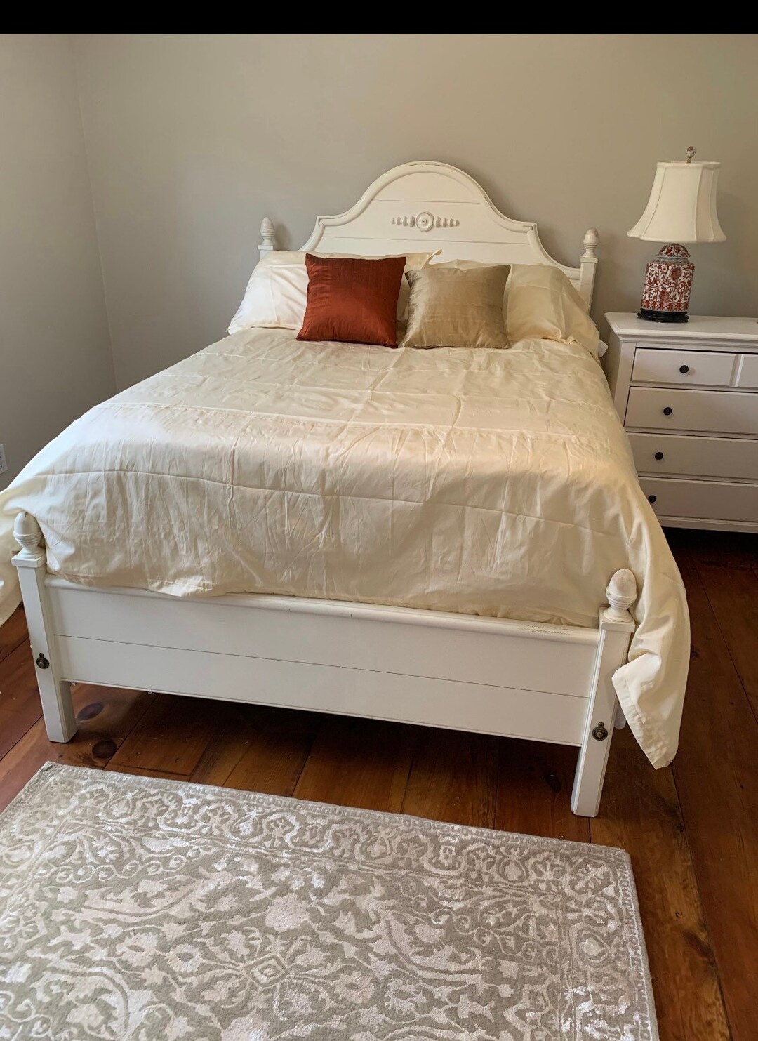 Magnolia Cream Colour Dupioni Silk King Size Duvet Cover Etsy