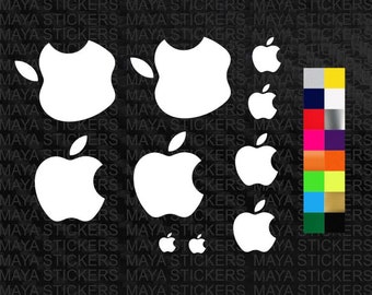 10 piece apple logo combo pack for mobiles, laptops, desktops, ipads