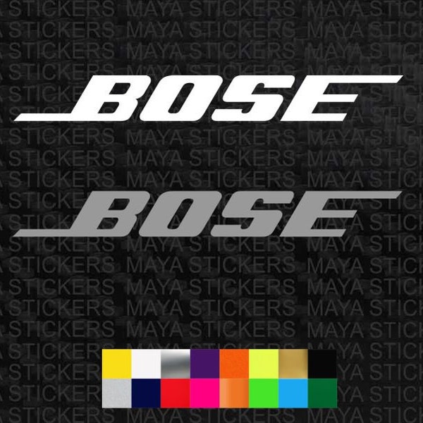 2 X Bose logo stickers