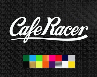Autocollant autocollant Cafe Racer pour motos et casques