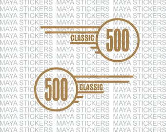 Paire D'autocollants Pour Boîte à Outils Royal Enfield Classic 500 - AEspares - Neufs