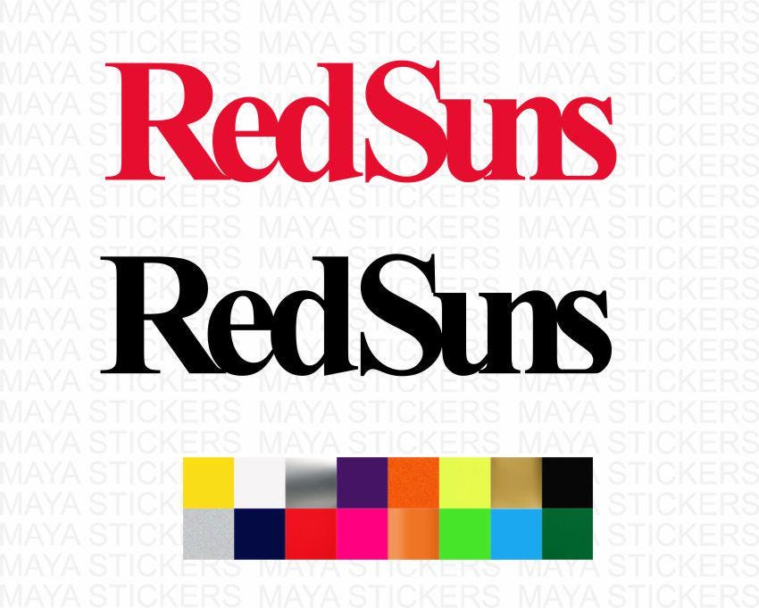 RedSuns デカール カーステッカー。(2枚組) - Etsy 日本
