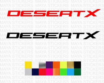 Pair of 2 Ducati Desert X logo decal sticker